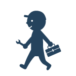 技術スタッフが訪問